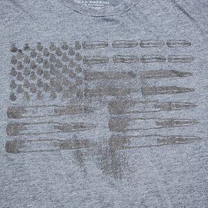Grunt Style Graphic SS Dark Blue Tee Ammo American Flag - Size XXL
